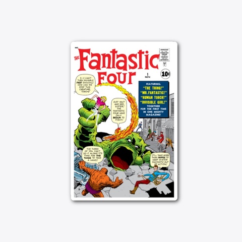 Fantastic Four (1961) #1 Sticker Standard T-Shirt Front