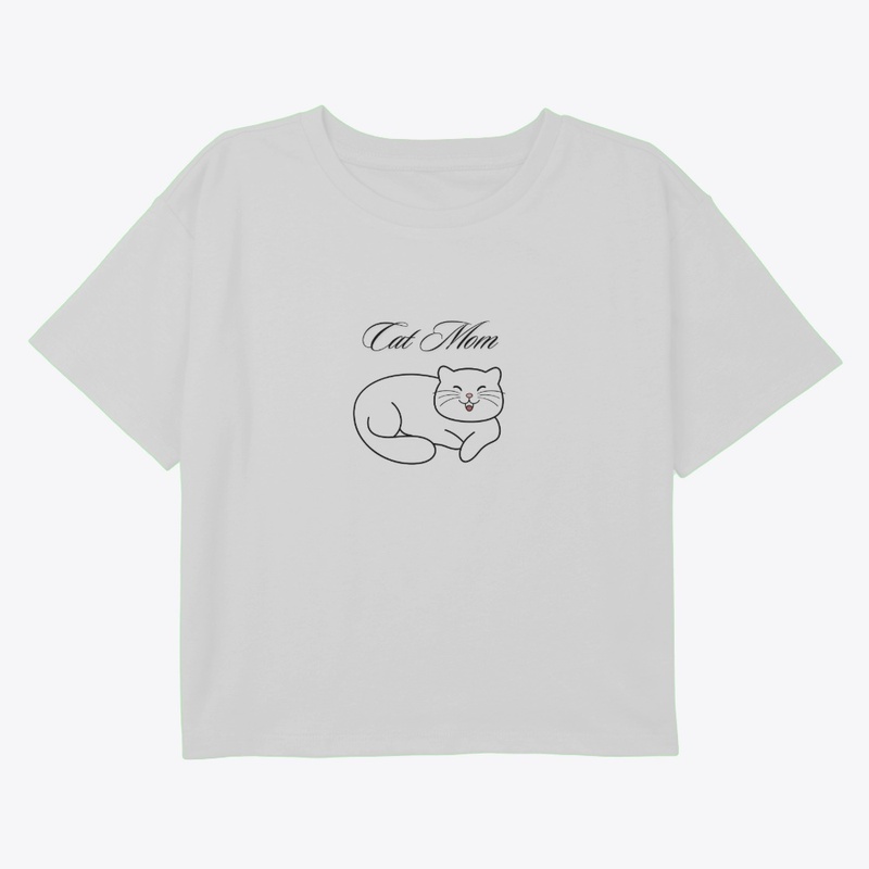 Cat Mom – Simple Happy Kitty Design-FC1