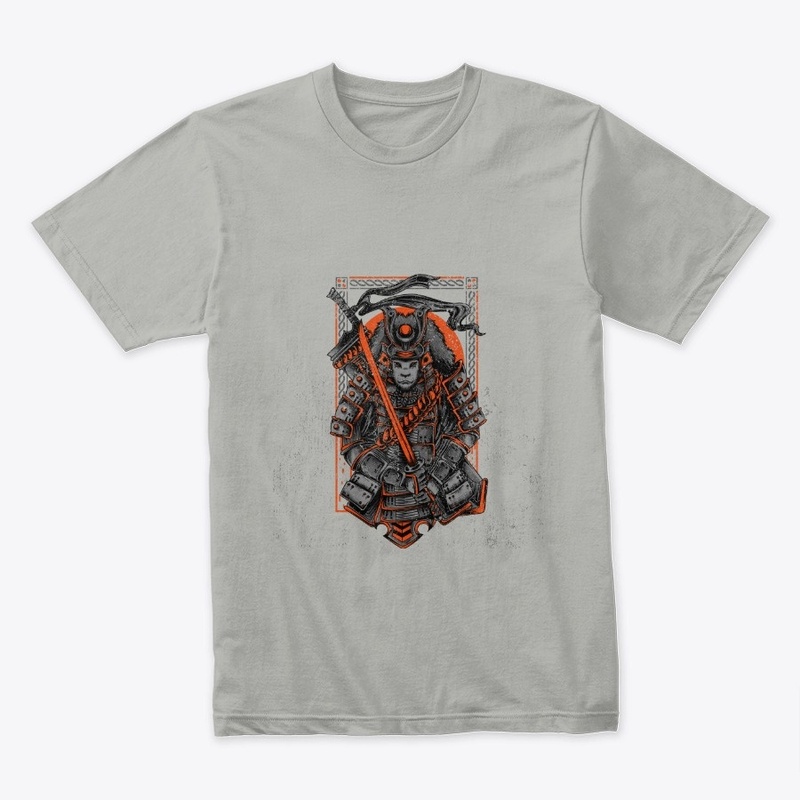 legend warrior with background texture.