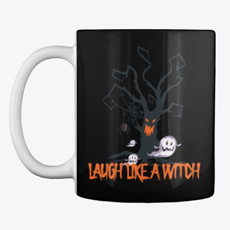 Halloween t-shirt laugh like a witch