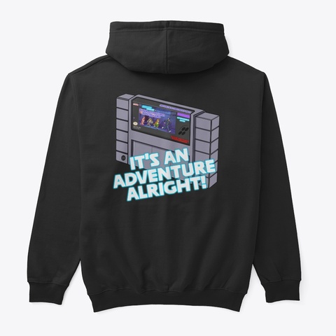 It's An Adventure Alright! Black Camiseta Back