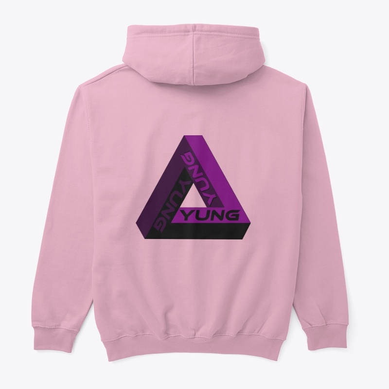YUNG PURPLE TRI HOODIE