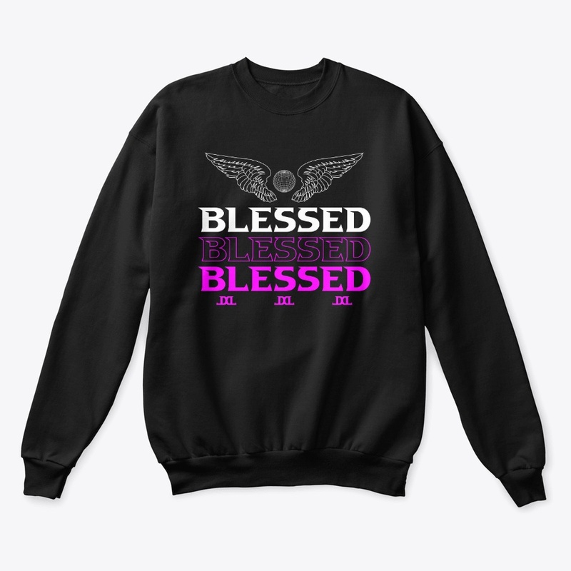 "BLESSED" Angel wings streetwear