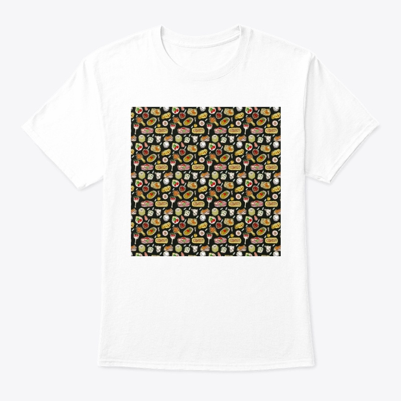 Seamless pattern keto diet dishes food