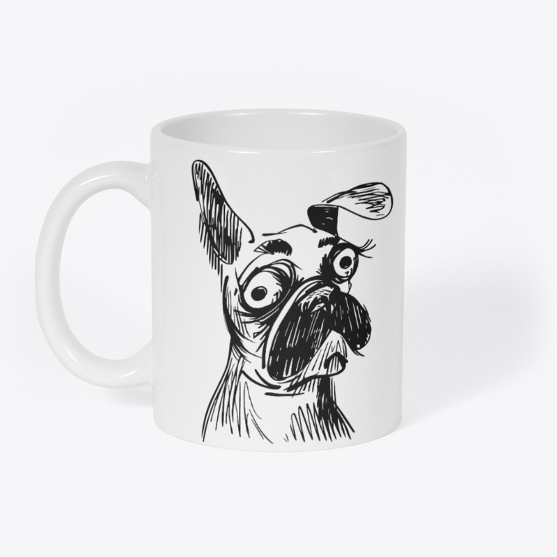 French Bulldog Sketch - Funny Dog Design
