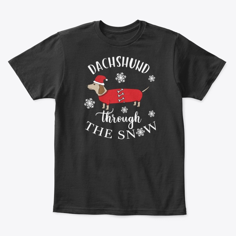 Sausage Dog Dachshund Dashing Through 