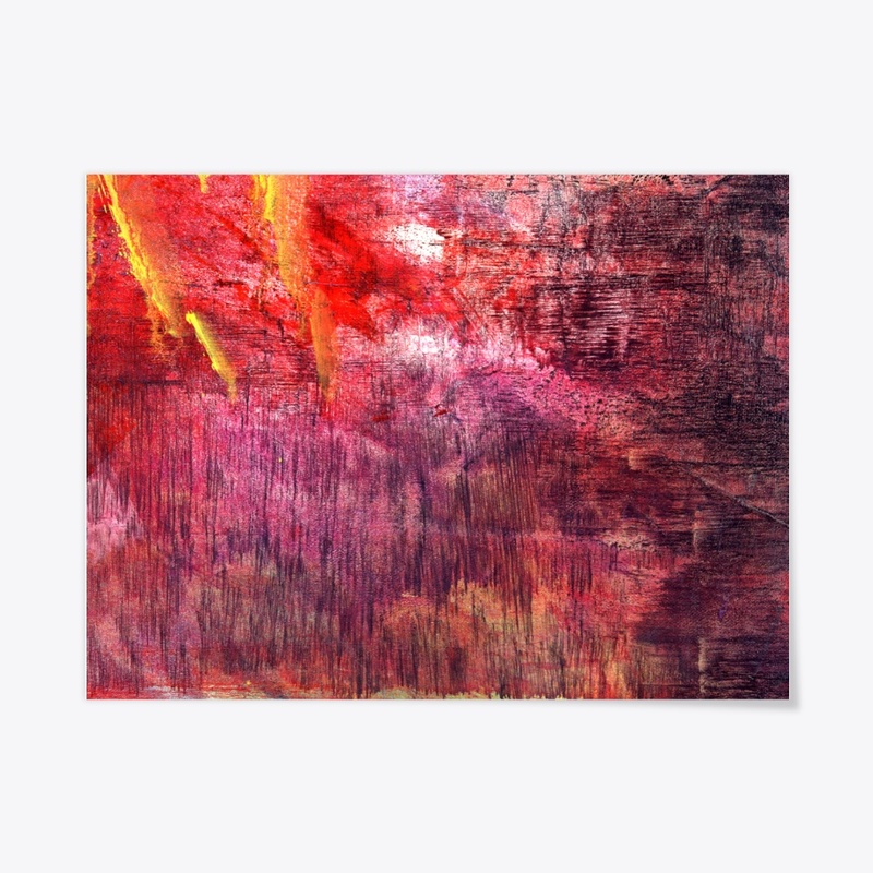 Abstract red painting