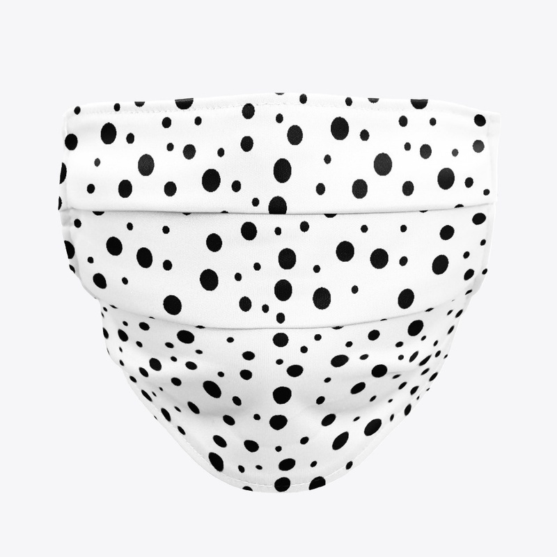 polka dot face mask