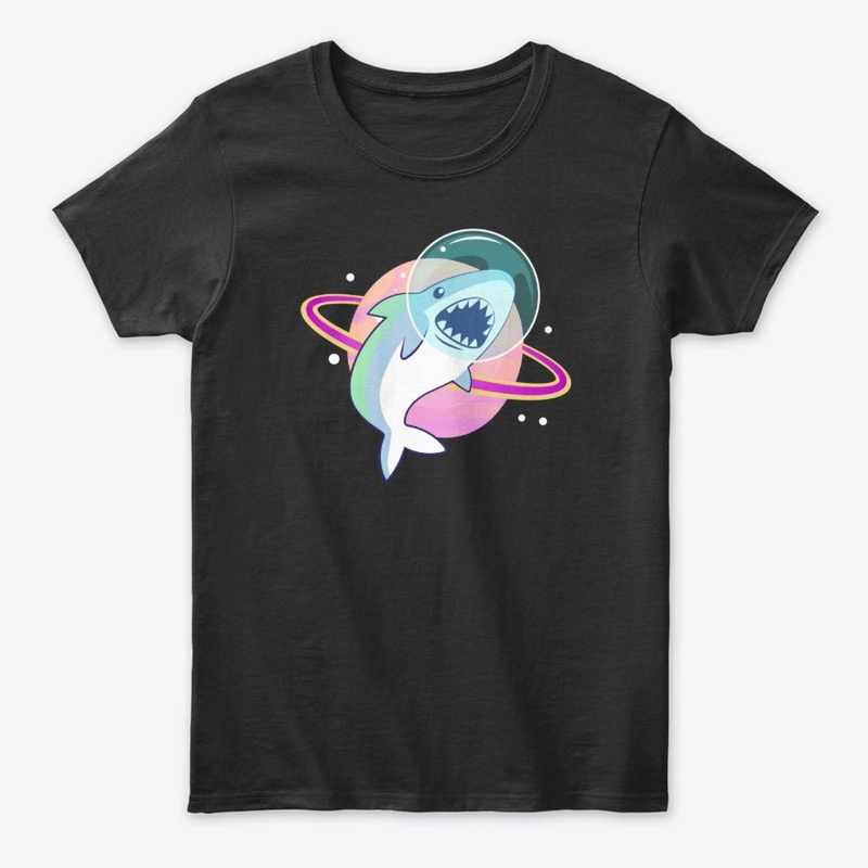 Cute Space Shark Adventure