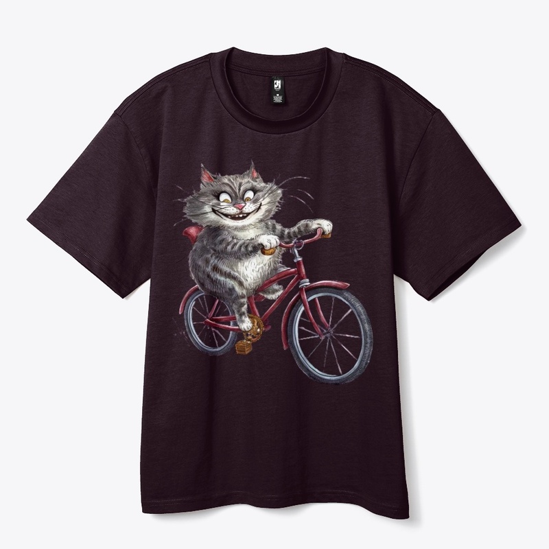 Moose on a bicycle - Mens T Shirt