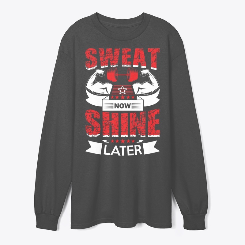 Train Hard – No Excuses Gym Tee