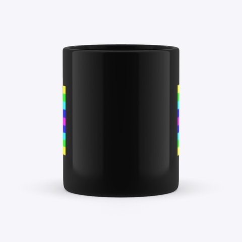 Pixel Alien Mug Black Black T-Shirt Right