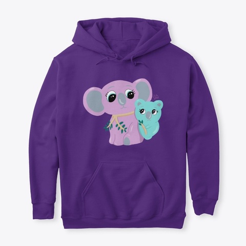 Koko The Koala Purple Kaos Front