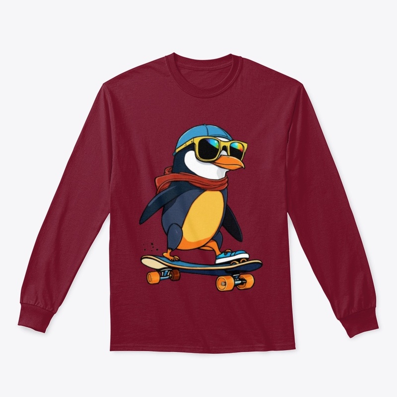 Cool Skater Penguin