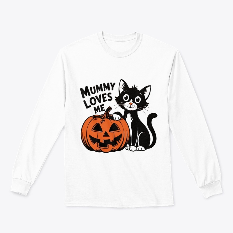 Mummy Loves Me Cute Halloween T-Shirt.