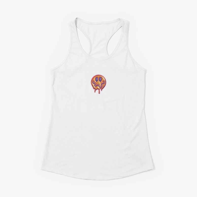 Trippy Smiley Face Print