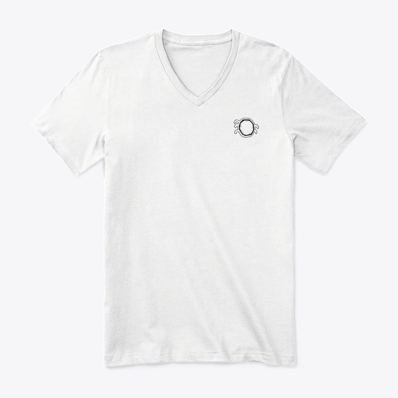 White Front & Back Badge Shirt - Unisex