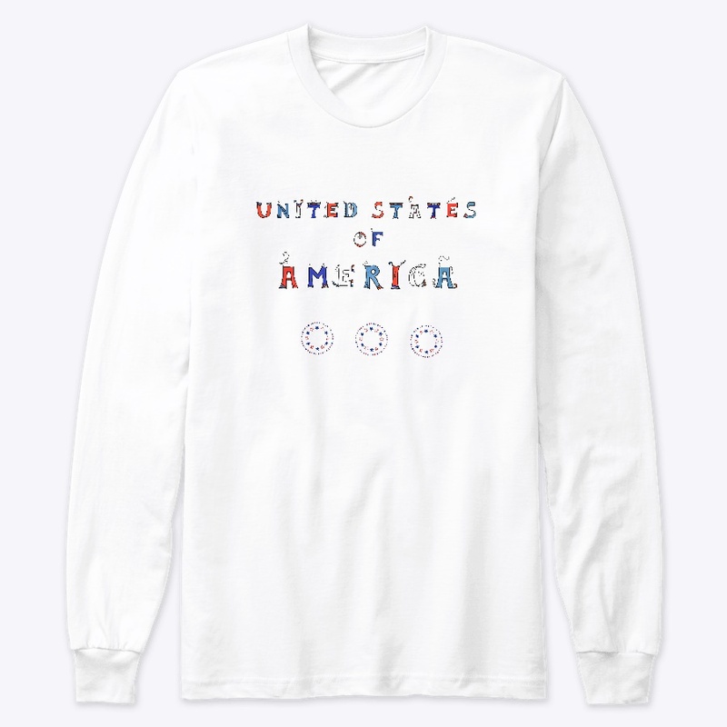 United States of America Word Art