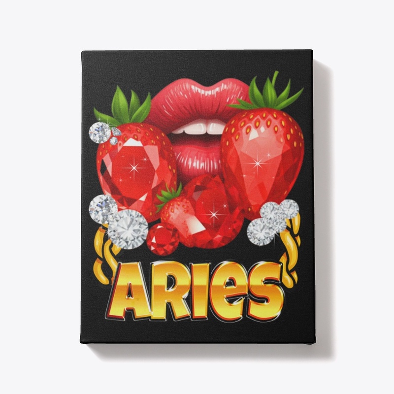 Lips Gold Chain Aries Zodiac Gift