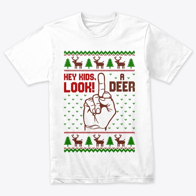 hey kids look a deer ugly sweater