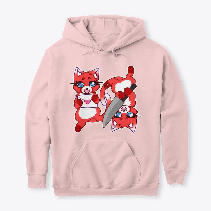 Yandere Duality Cat Klau Front Print