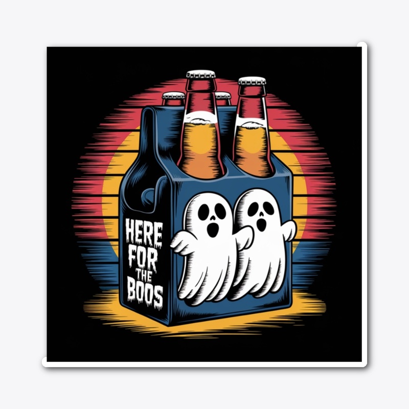 Here for the Boos Halloween 4 Pack tee