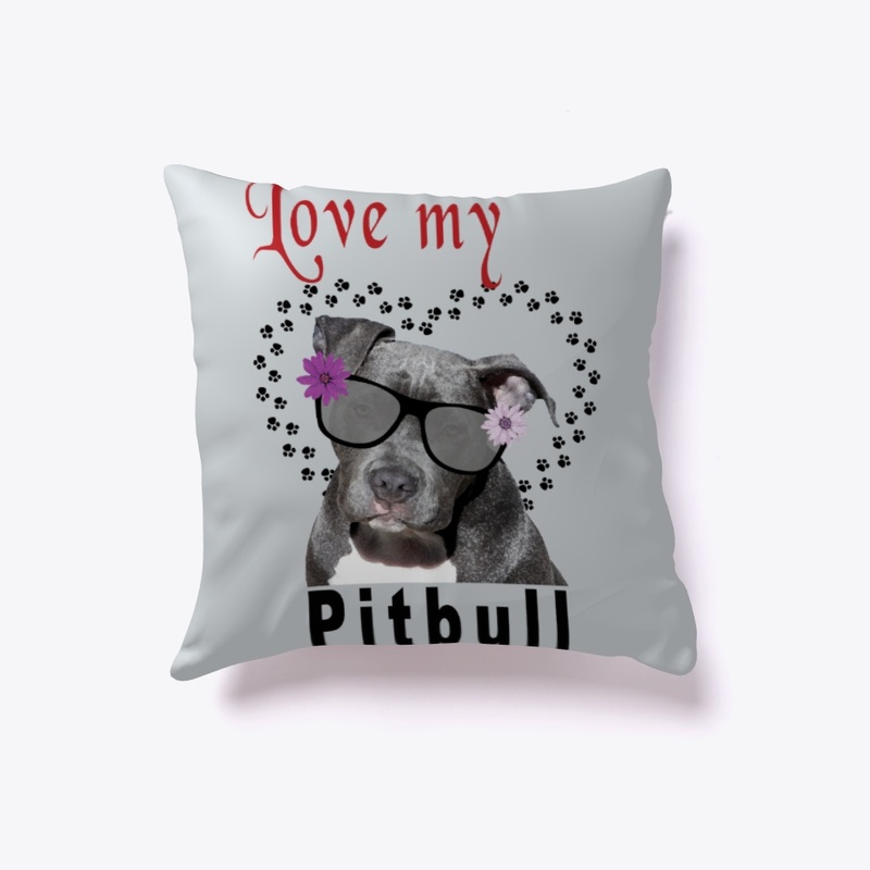 Love My Pitbull in Sunglasses