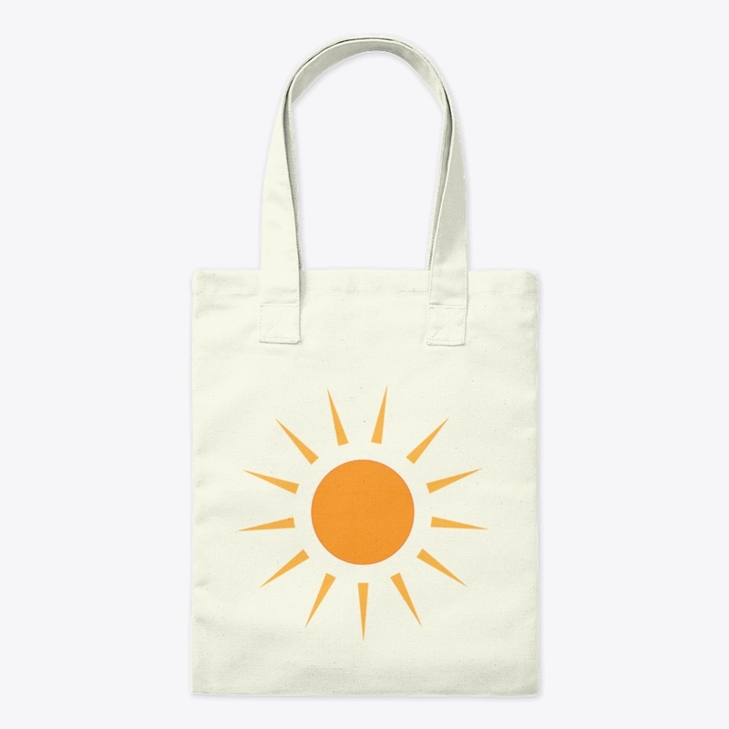 The sun shines yellow