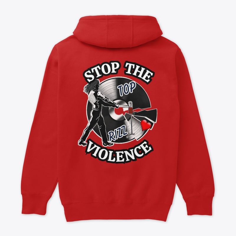 TOP RIZZ LOGO - STOP THE VIOLENCE 
