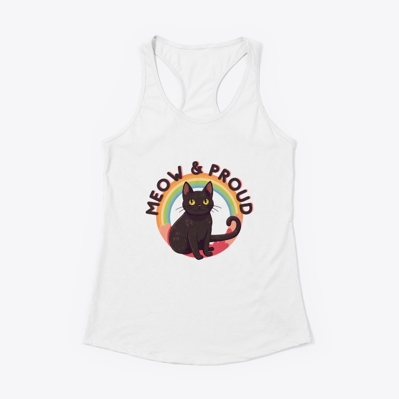 Meow &amp; Proud - Pride Rainbow Cat