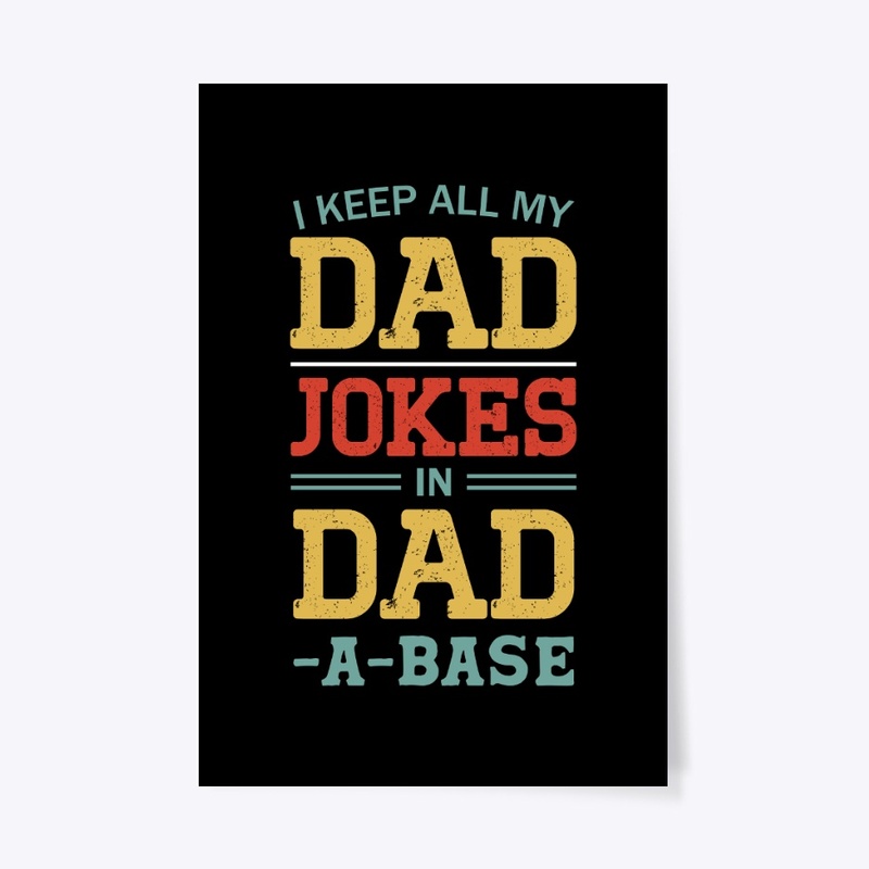 Dad Jokes Typography T-Shirt Design