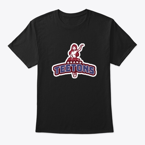 4 Th Of July Grand Teetons Black T-Shirt Front