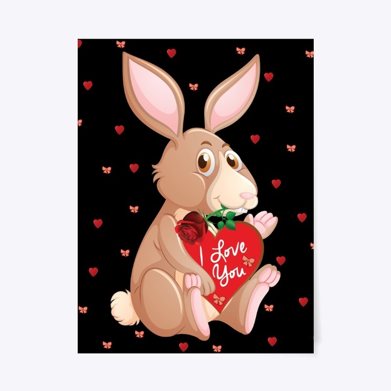 Rabbit T-shirt Valentine's Day Gift