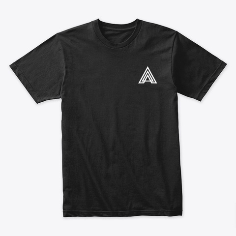 Axonight Simple T Shirt  Black áo T-Shirt Front