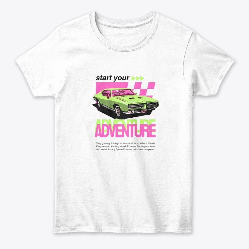 Retro Adventure Car Graphic