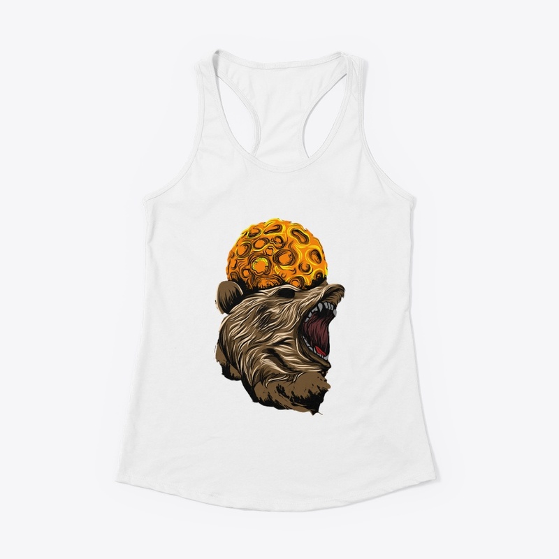 Black Bear Angry Print T-Shirt & Hoodies