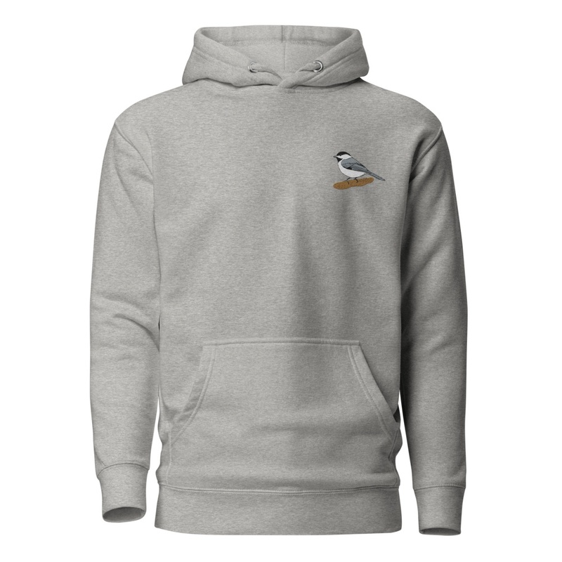 Chickadee Embroidered Cuffed Hoodie