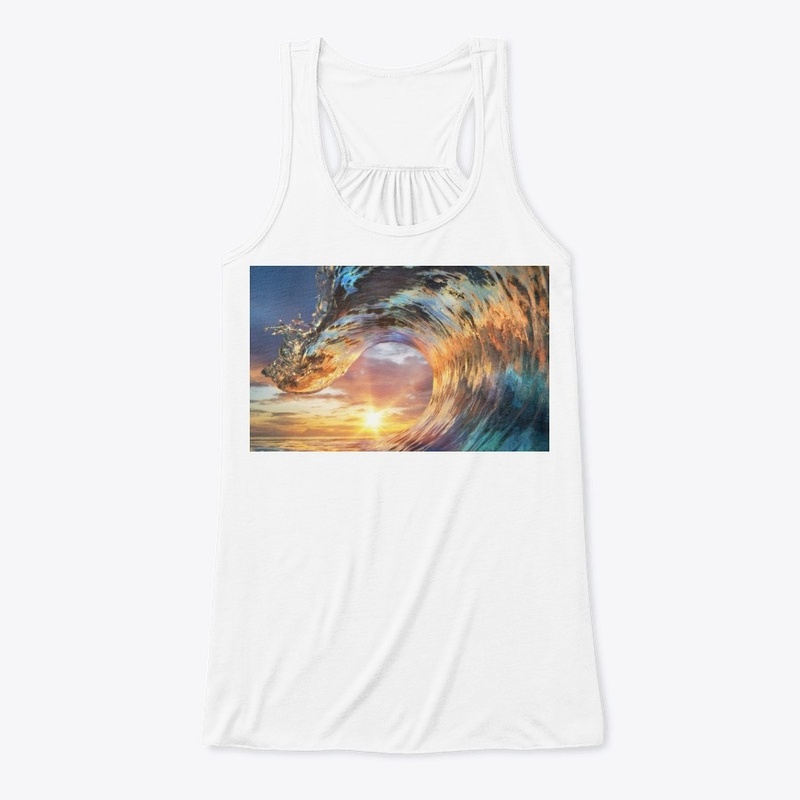 Great Ocean wave Sunset design