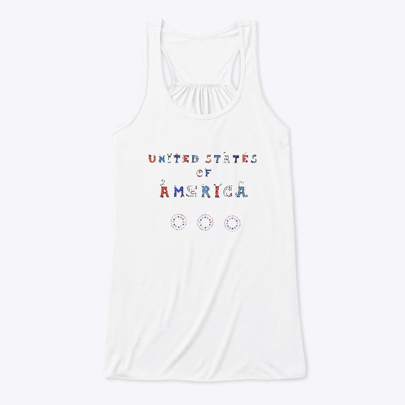 United States of America Word Art