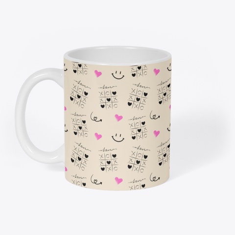 Valentine's Day White Ceramic Mug Gift  White T-Shirt Front
