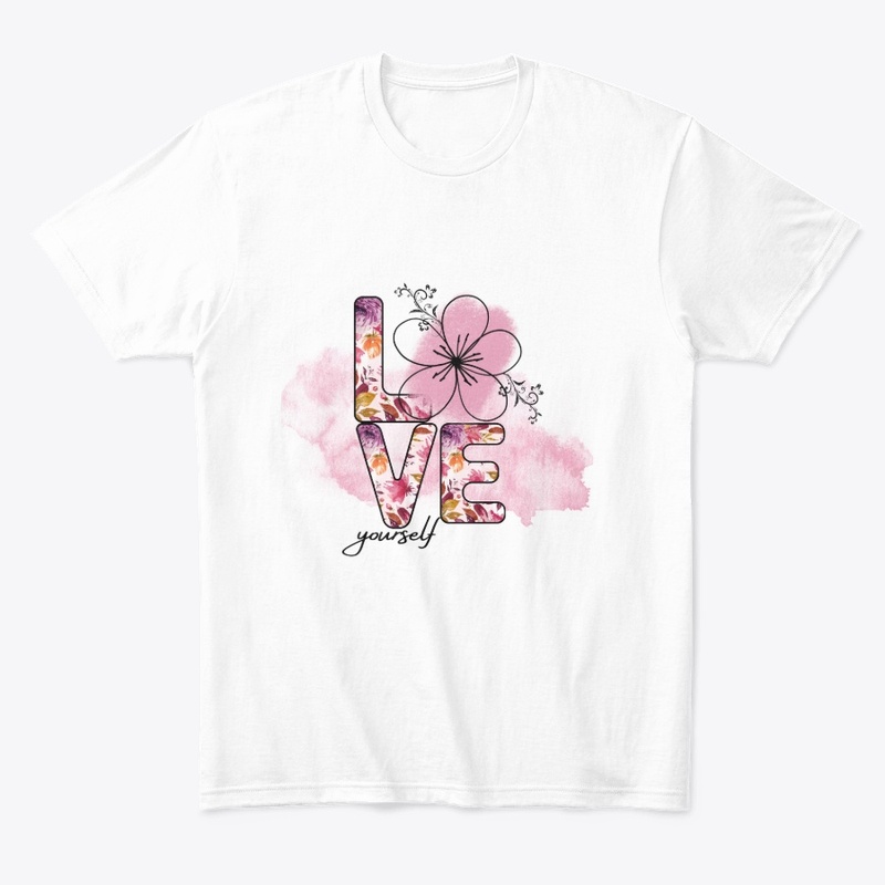 Love Yourself Floral Watercolor Art