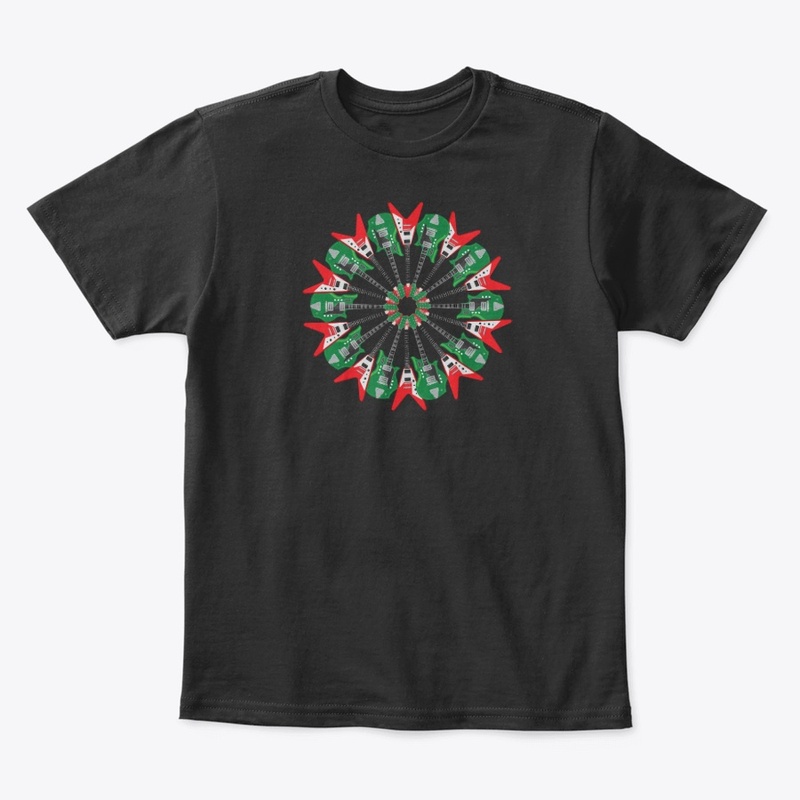 Electric Guitar Holiday Wreath