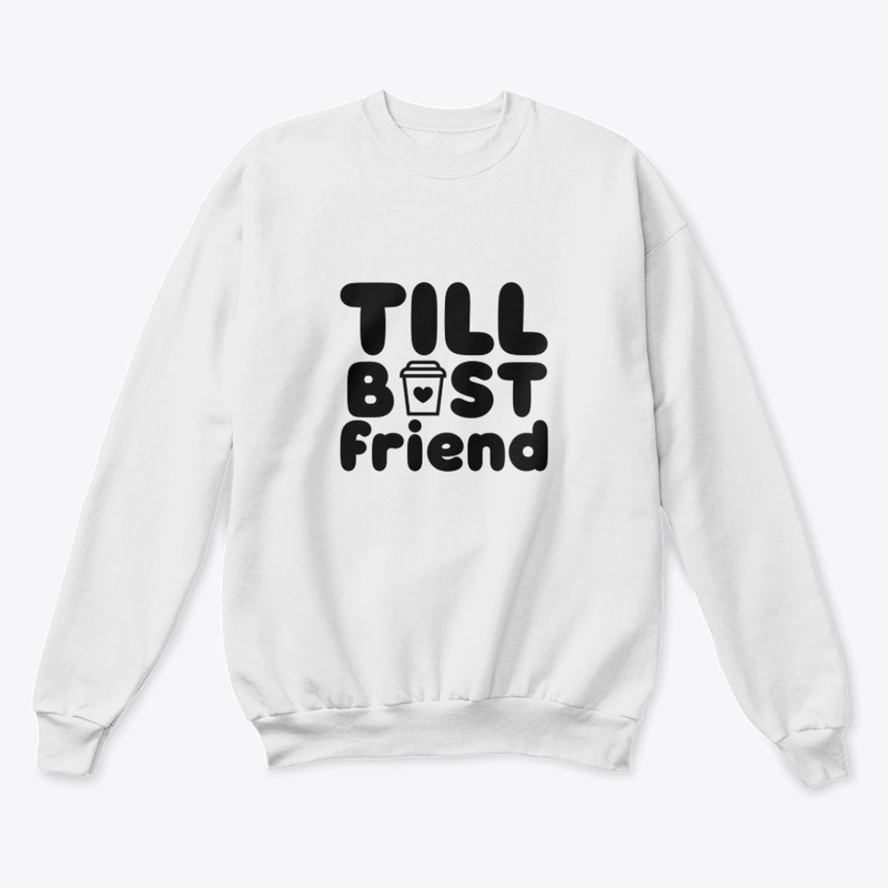 Tall Best Friend Coffee Cup Tee  Fun BFF