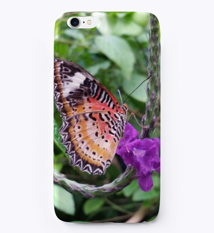 Butterfly on a purple flower