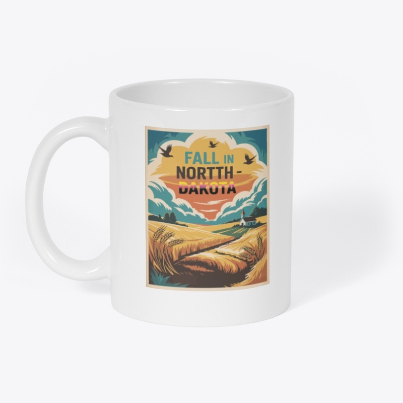 Fall in North Dakota Tee  Cozy Vibe