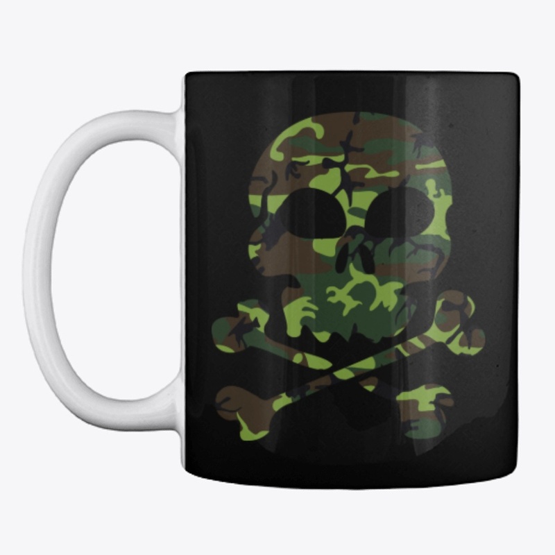 Camouflage Skull Crossbones