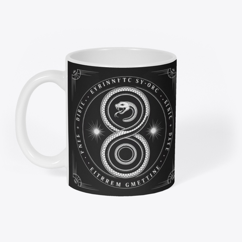 Infinity Serpent in Occult Circle Design