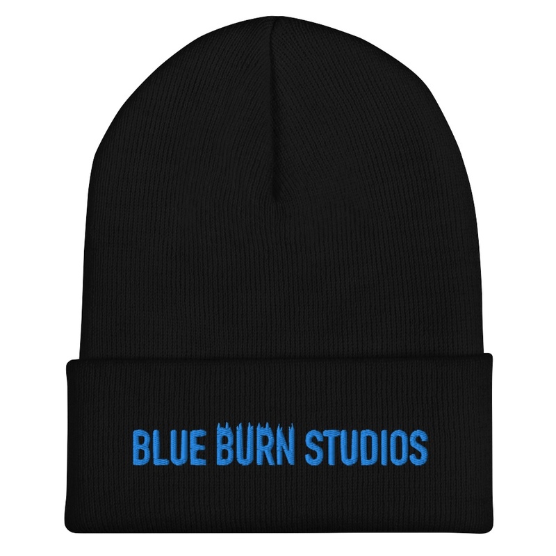 Blue Burn Beanie