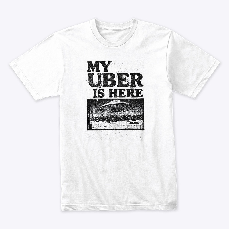 My Uber is Here (B&W)