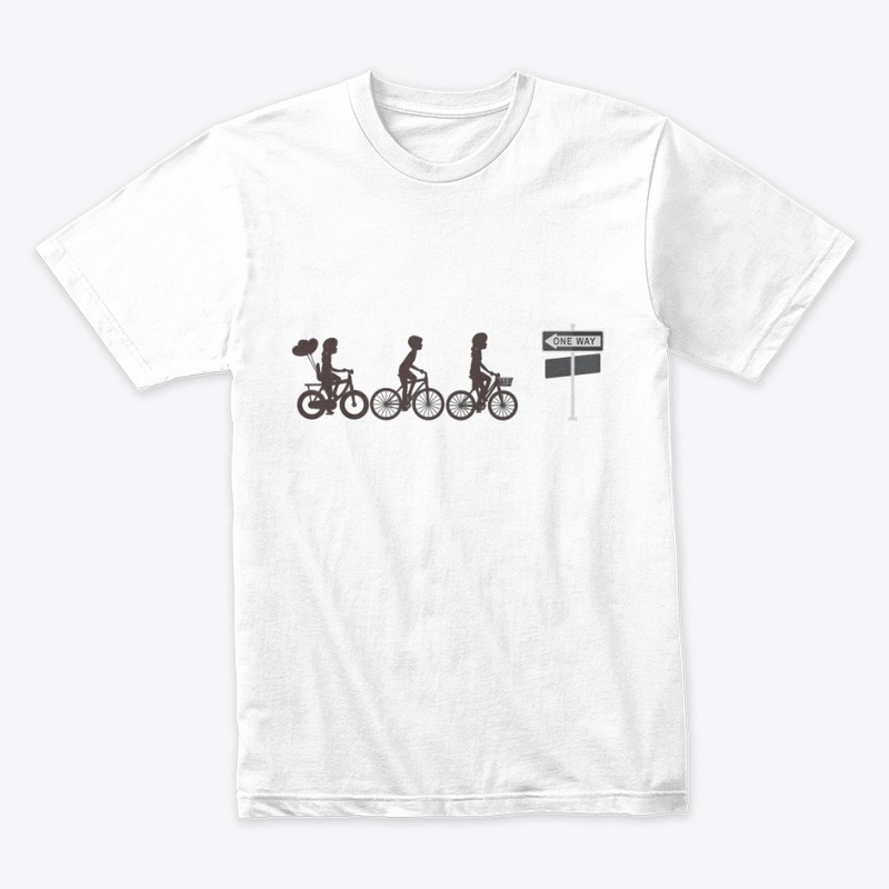 cycling with friends t-shirts